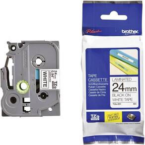 Fita Brother Preto/Branco Para Rotuladores Tze251