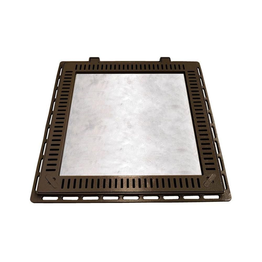 Tampa Casa Máquina Piscina Rebaixada Art Grelha 80x80cm M