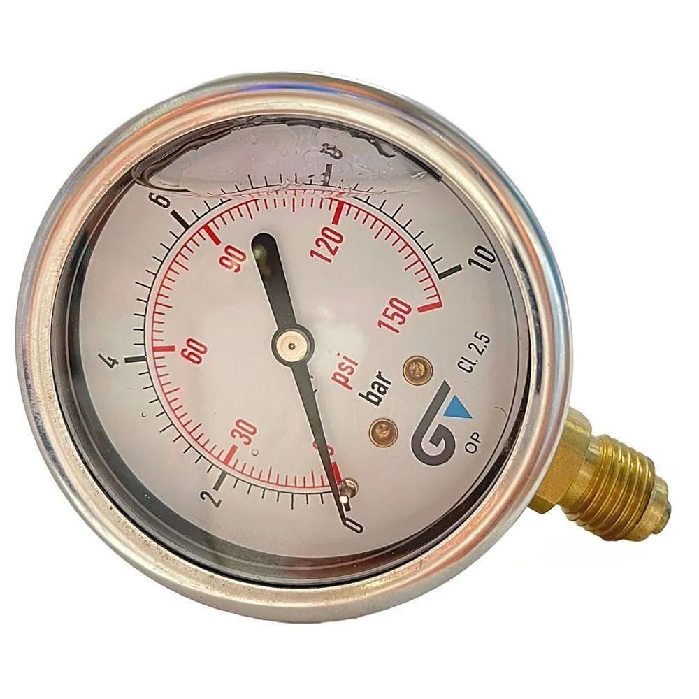 Manômetro Genebre Com Glicerina Rosca Bsp ¼ Peso 20kg