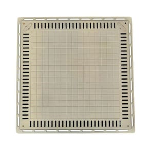 Tampa Casa De Máquina Piscina Lisa Simples Grelha 80x80cm B1