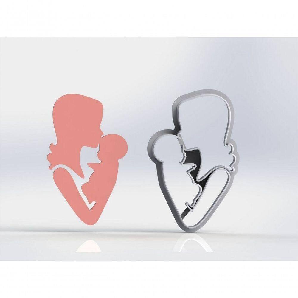 Cortador Mãe - Com Bebe No Colo 4 Cm