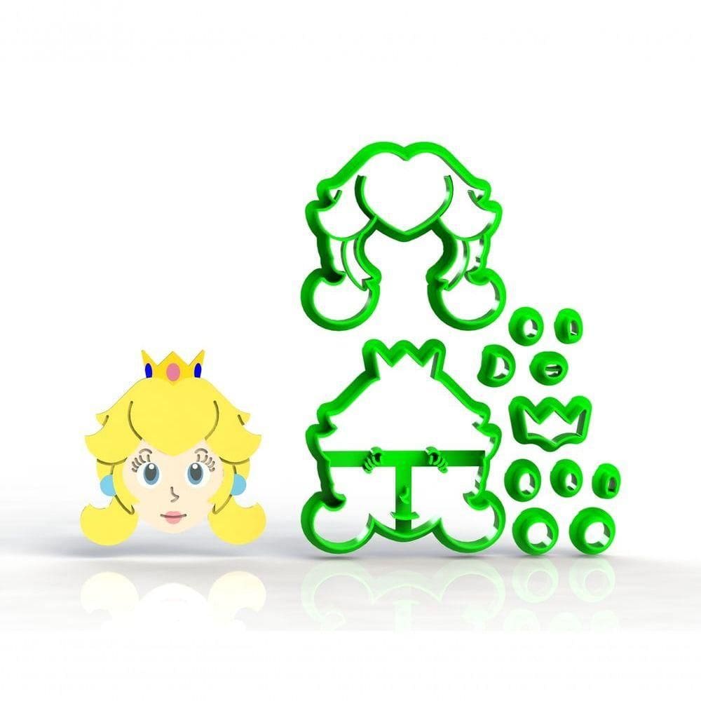 Cortador Super Mario - Princesa Peach Modular 5 Cm