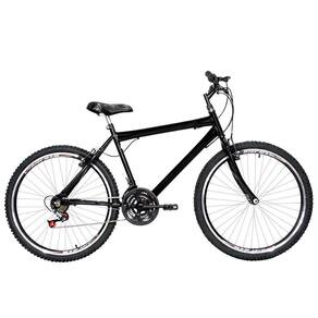 Bicicleta Masculina Aro 26 Mtb Aero 18 Marchas Cor Preta