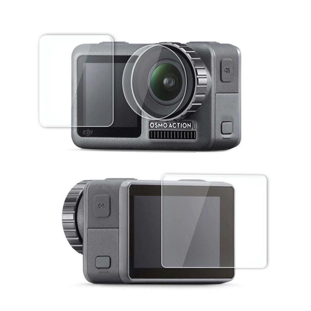 Película De Vidro Para Lente E Lcds Câmera Osmo Action