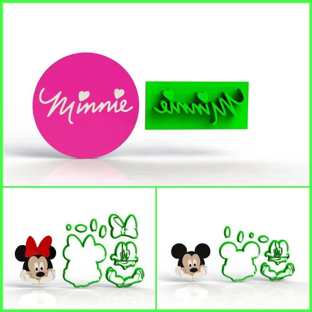 Cortador Kit Mickey E Minne 7 Cm