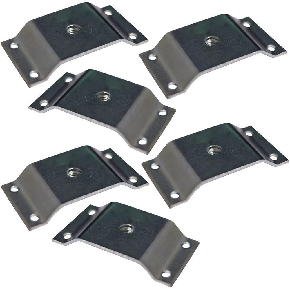 Kit 6 Chapinhas Elevada Pés Palito Rosca 5/16 Zincado