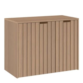 Balcão Gabinete Para Banheiro 80 Cm 2 Gavetas Nogal Amêndoa