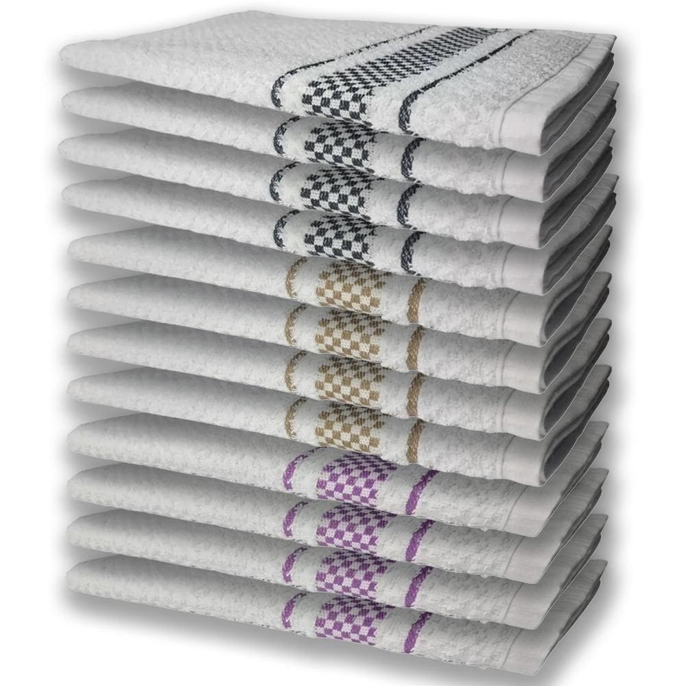 12 Panos De Prato Atoalhado Felpudo Premium Rx+mr+pr