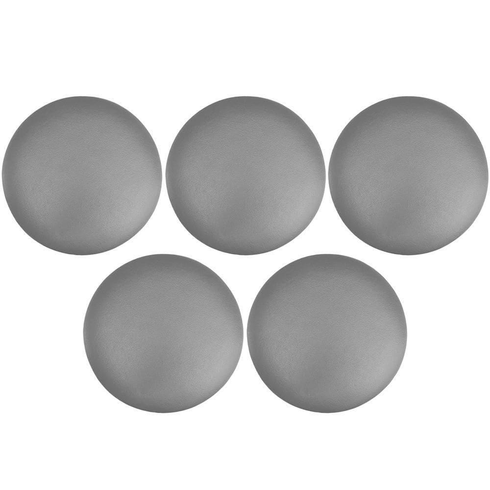 Kit 05 Assentos Redondo Cinza 39 Cm