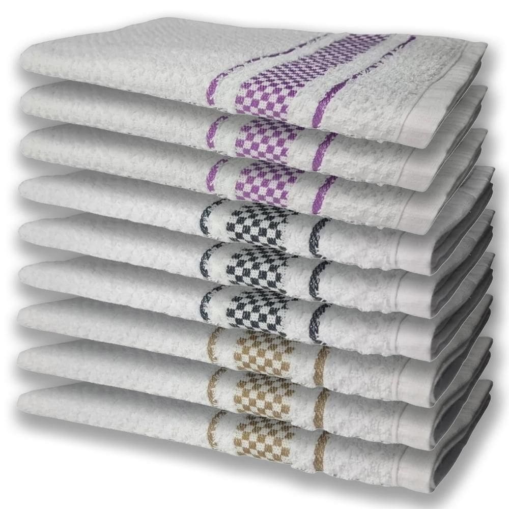 9 Panos De Prato Atoalhado Felpudo Premium Rx+Pr+Mr