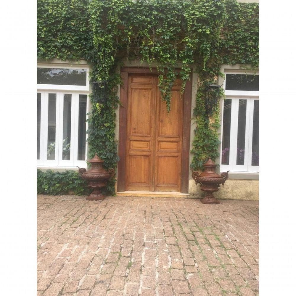 Ânfora árabe Vaso Jardim Luxo Ferro Fundido Pronto Artes