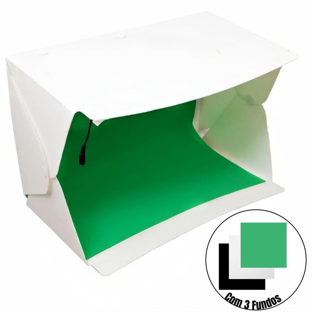 Mini Estúdio Fotográfico P/ Produto Médio Evobox Plus Dobrável