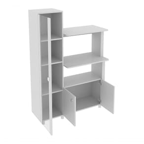 Balcão Para Forno E Microondas 03 Portas Bl3304 Branco