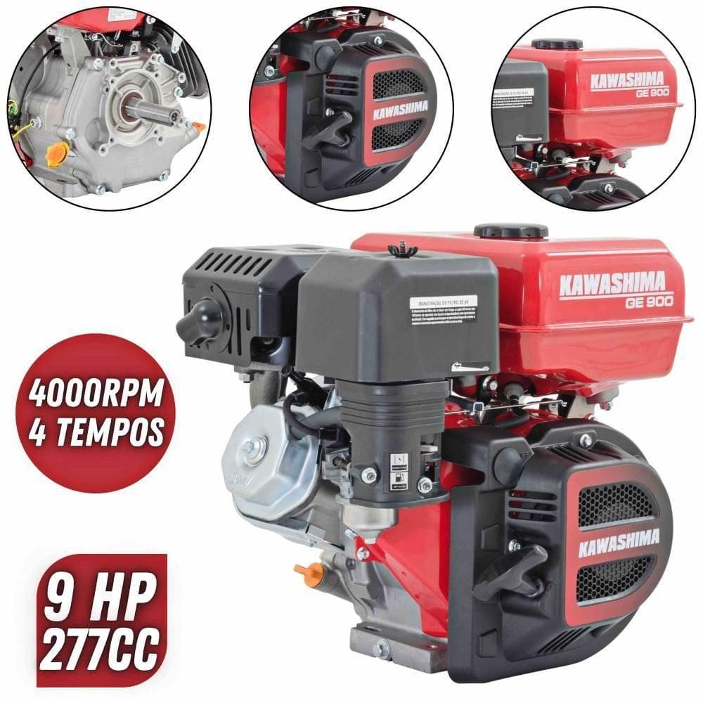 Motor à Gasolina Ge-900 9hp 277cc 4t Para Moenda De Cana
