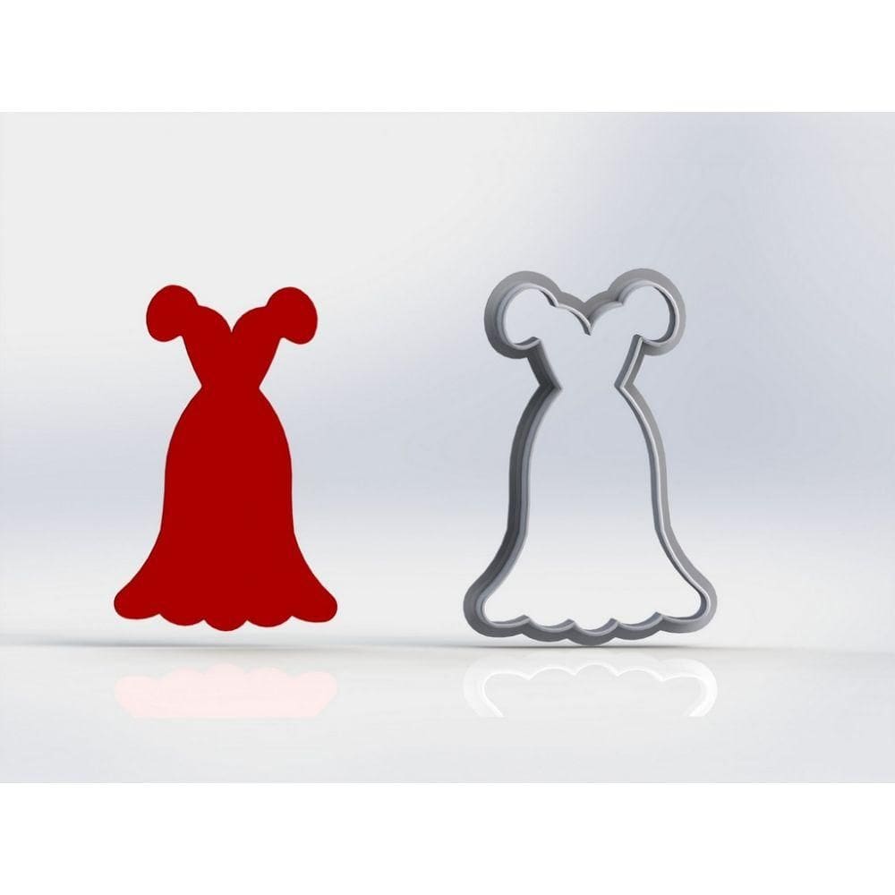 Cortador Vestido Mod 4 Tamanho 8 Cm