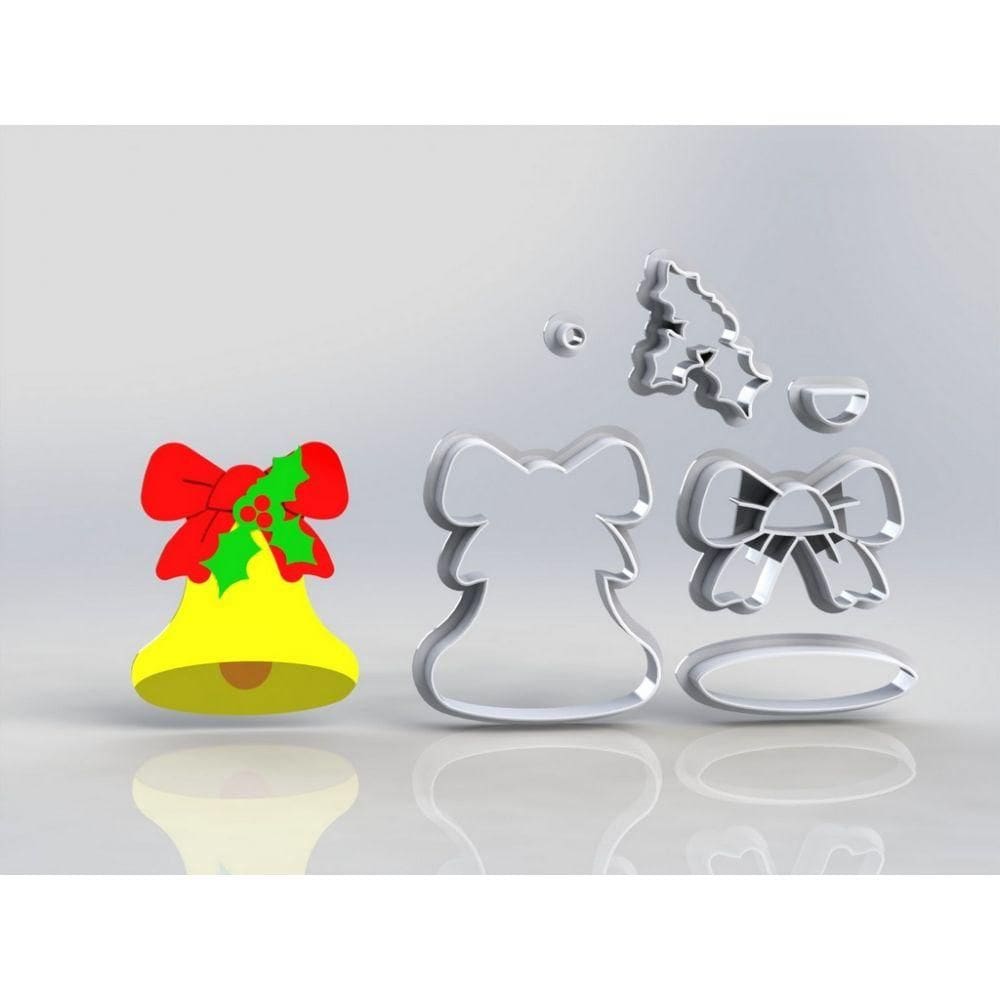 Cortador Natal Sino de Natal Modular Tamanho 7cm