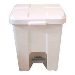 Cesto De Lixeira Quadrada Plastica Com Pedal 15L Amarelo