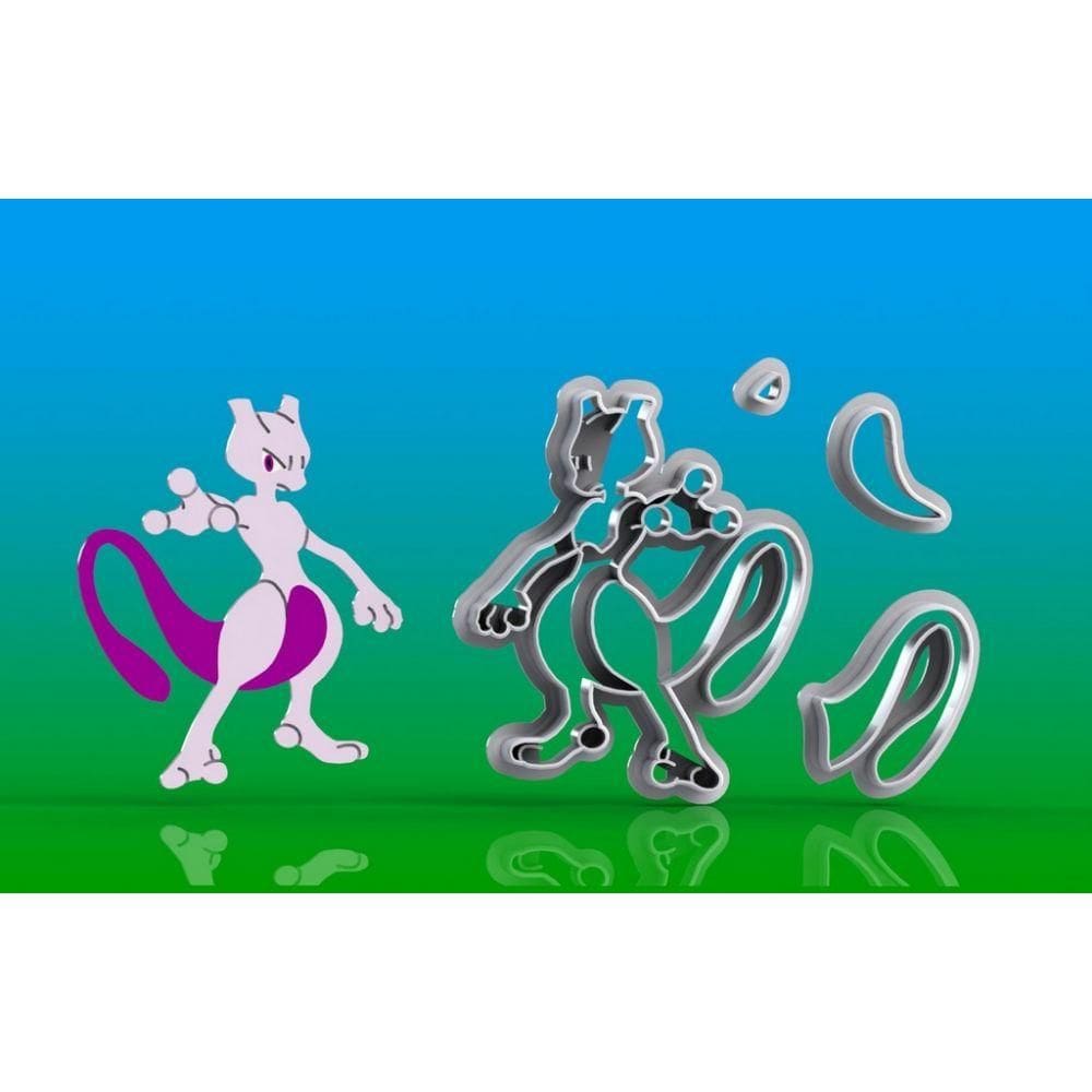 Cortador Pokemon Mewtow Tamanho 6 Cm