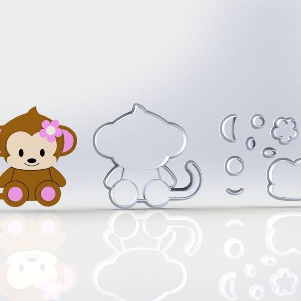 Cortador Macaquinha Tamanho 8cm