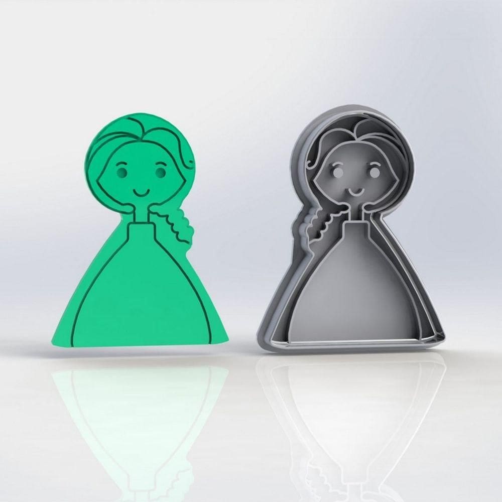 Cortador Frozen Princesa Tamanho 7cm