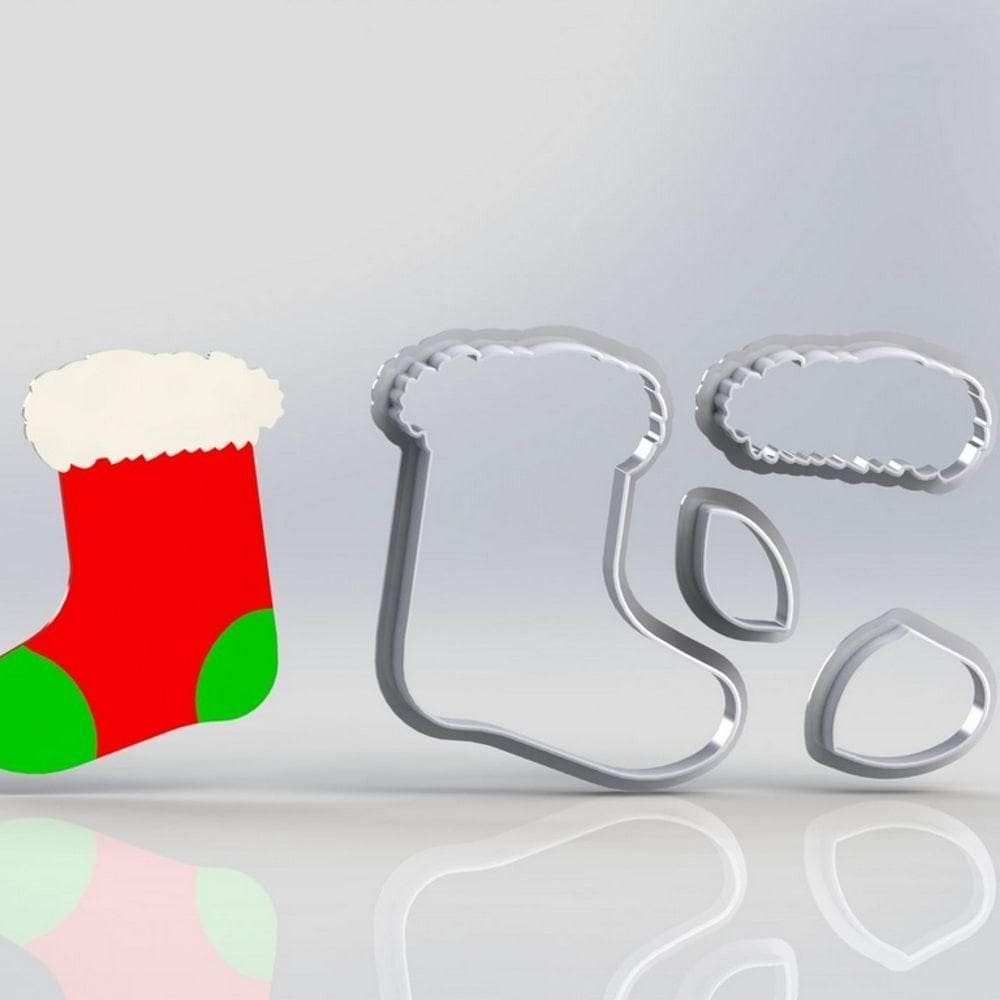 Cortador Natal Meia Modular Tamanho 6cm