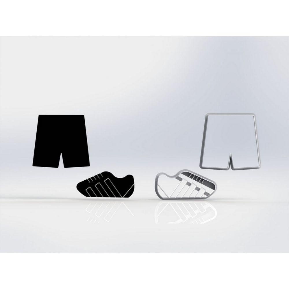 Cortador Kit Calção Chuteira Tamanho 5cm