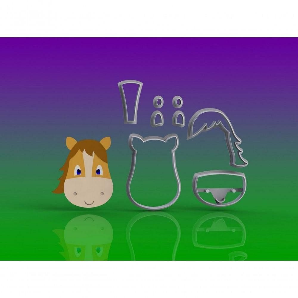 Cortador Fazendinha - Cavalo Modular Mod 2 Tamanho 5 Cm