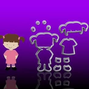 Cortador Monstros S/A Cute Boo Modular Tamanho 7cm