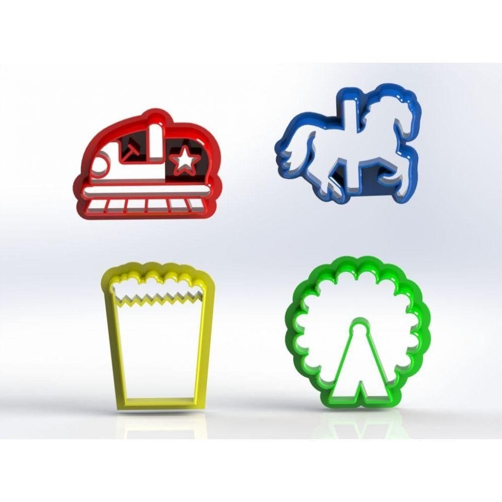 Cortador Kit Parque de Diversões Tamanho 3cm