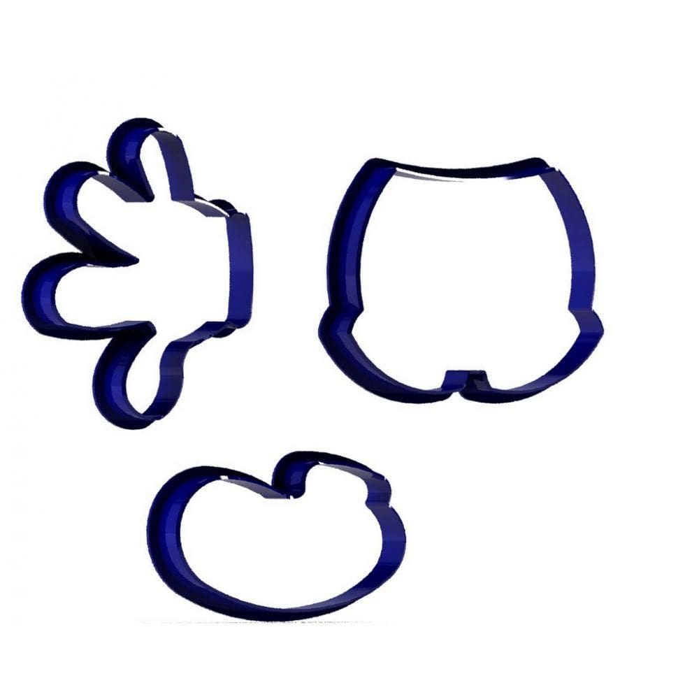 Cortador Kit Mickey Minnie Tamanho 5cm