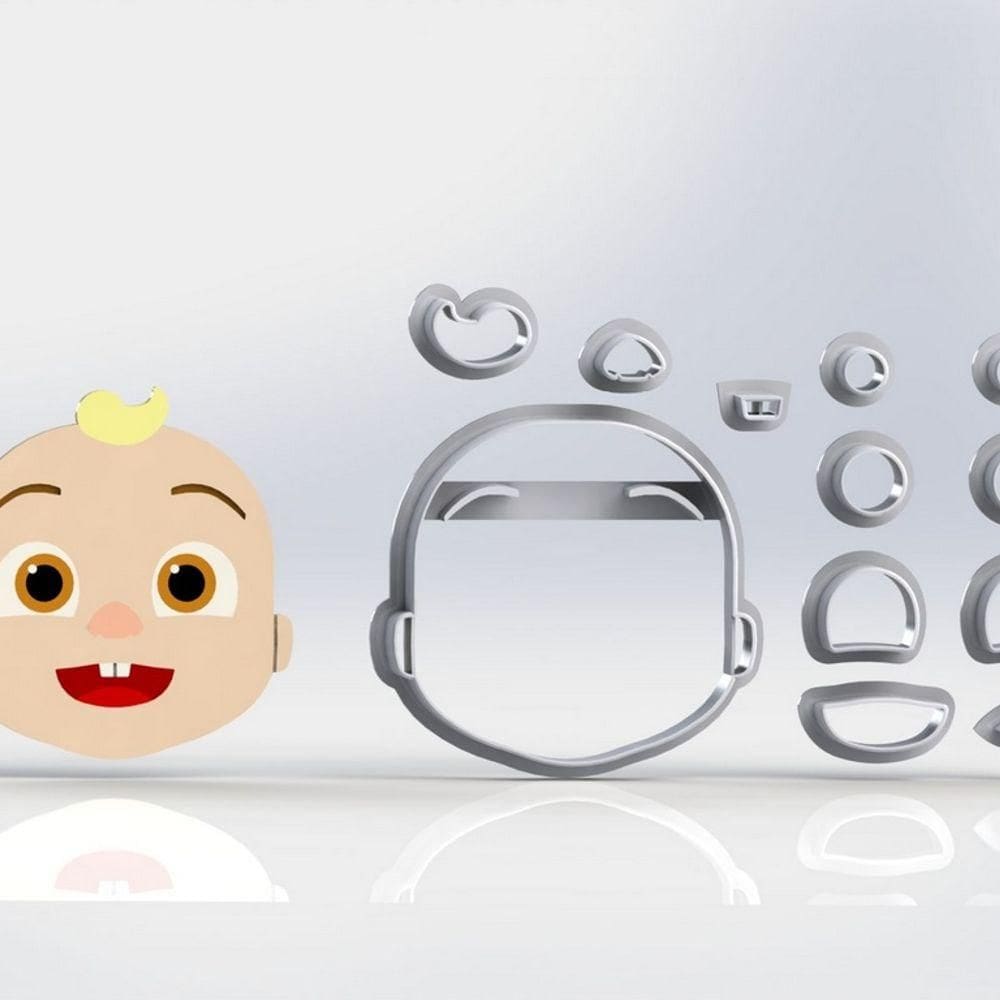 Cortador Cocomelon Bebê Modular Tamanho 5cm