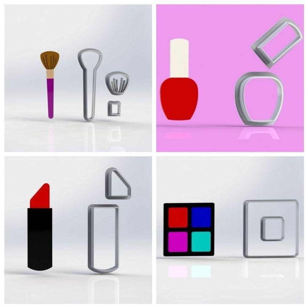 Cortador Kit Maquiagem Modular Tamanho 6cm