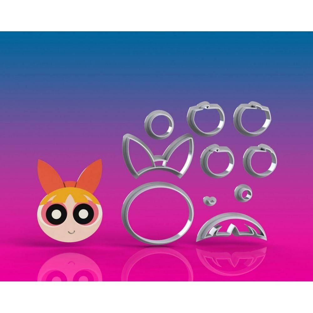 Cortador Menina Super Poderosa Florzinha Tamanho 5cm