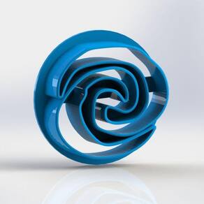 Cortador Moana Coração de Te Fiti Tamanho 6cm
