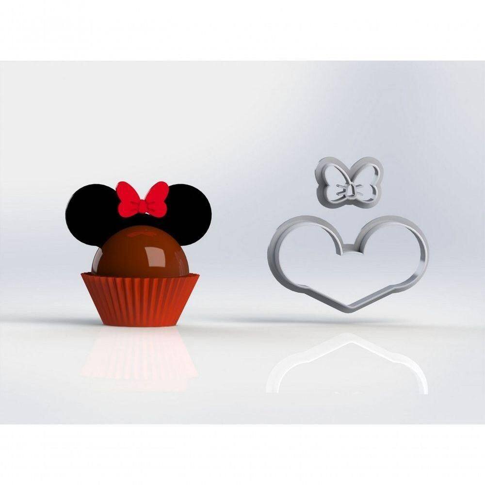 Cortador Docinho Mickey Minnie Tamanho 4cm