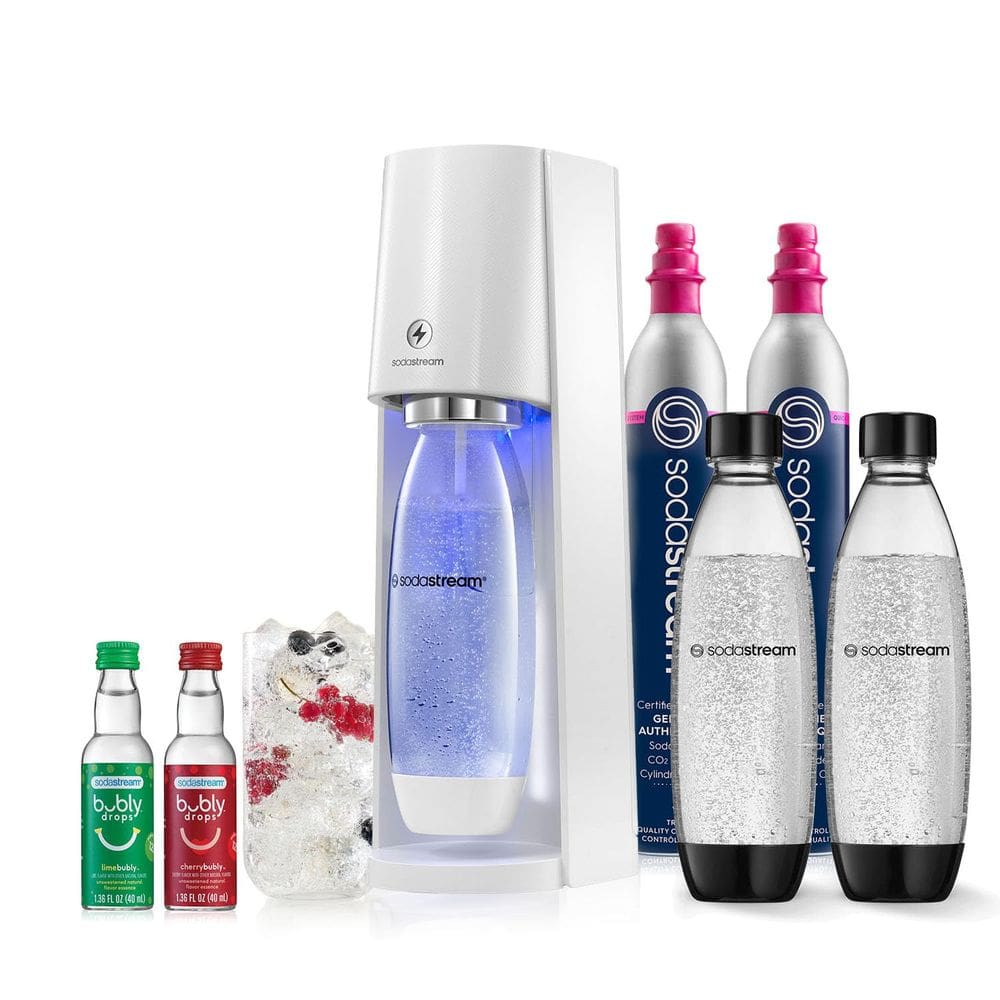 Máquina de água com gás SodaStream E-TERRA com CO2 e garrafas