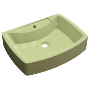 Cuba Pia De Apoio Para Banheiro Retangular Aria Rt50 Verde Acqua C08