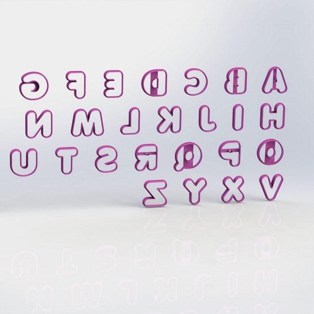 Cortador Alfabeto Mod 2 Letras Tamanho 5cm