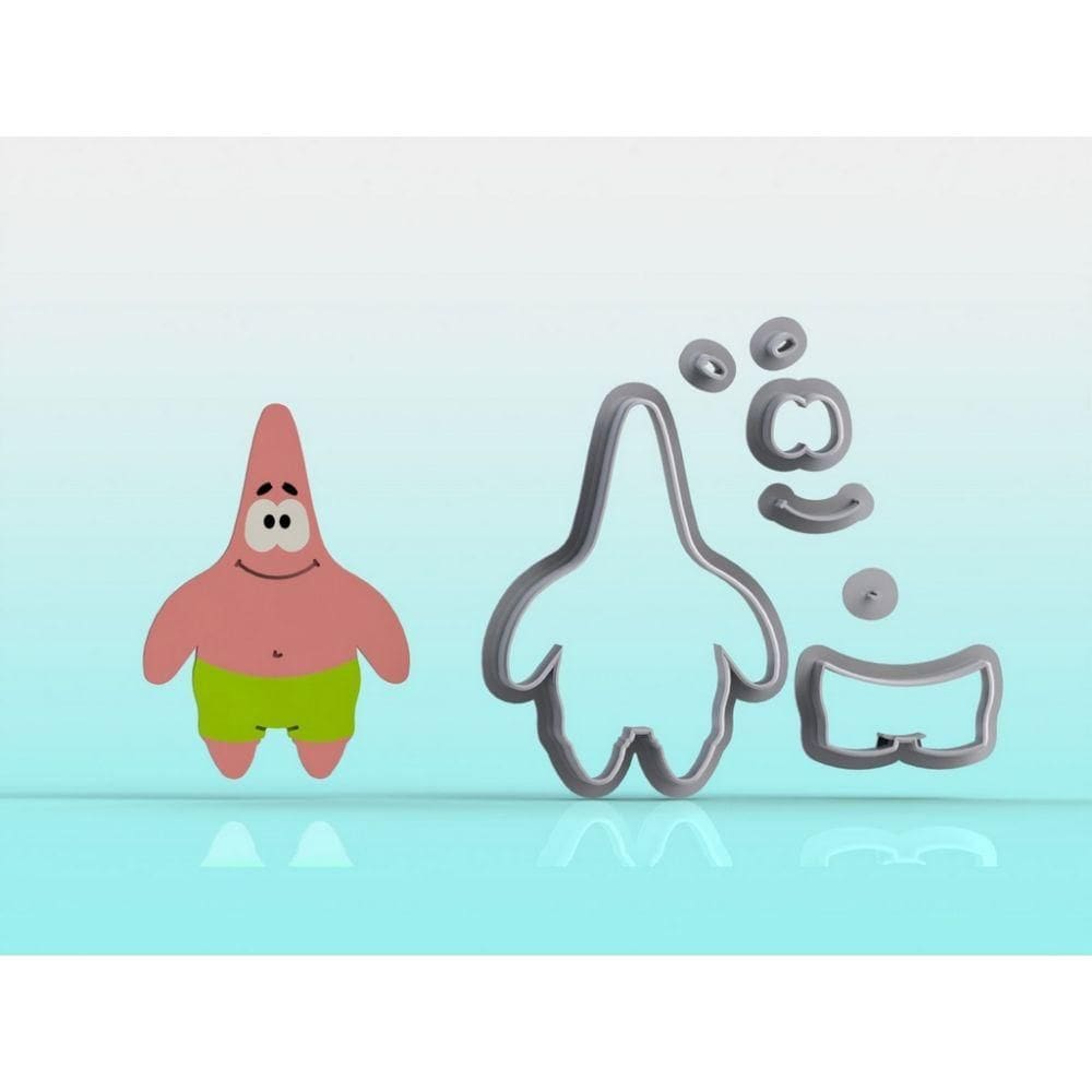 Cortador Bob Esponja Patrick Tamanho 5cm