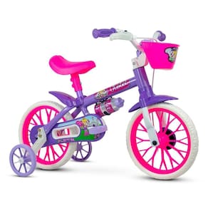 Bicicleta Infantil Feminina Aro 12 Violet Nathor