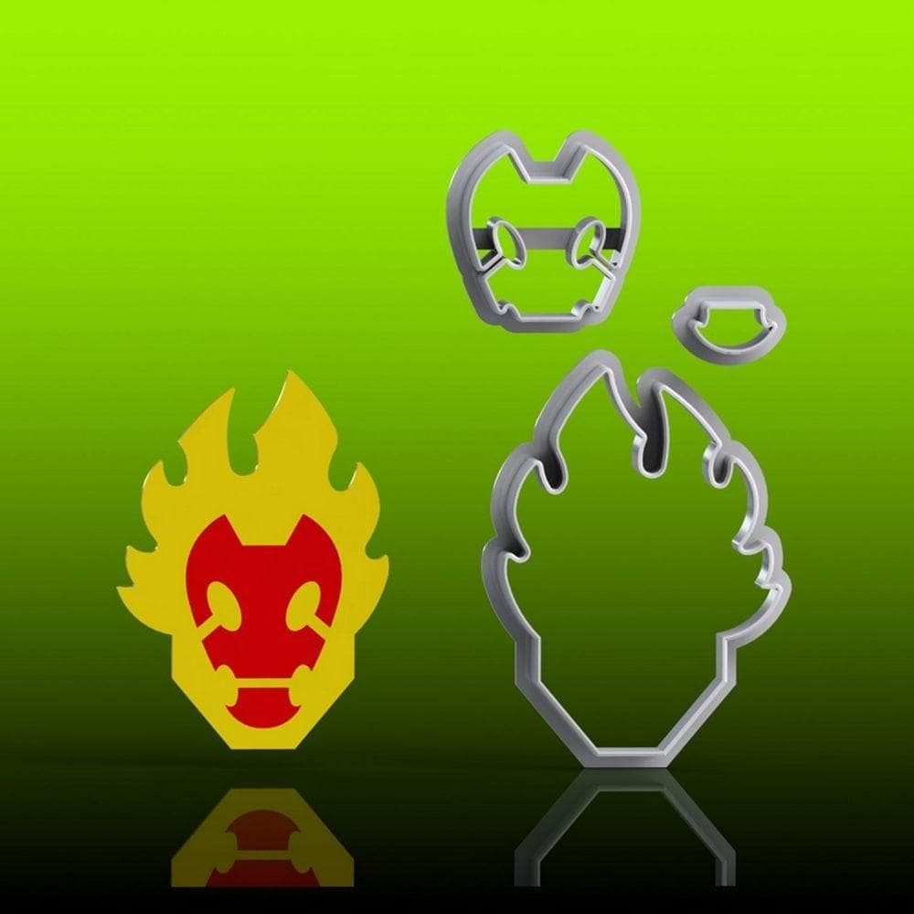 Cortador Ben 10 -chama Modular Tamanho 5cm