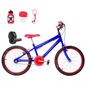 Bicicleta Infantil Masculina Aro 20+Kit Passeio e Acelerador