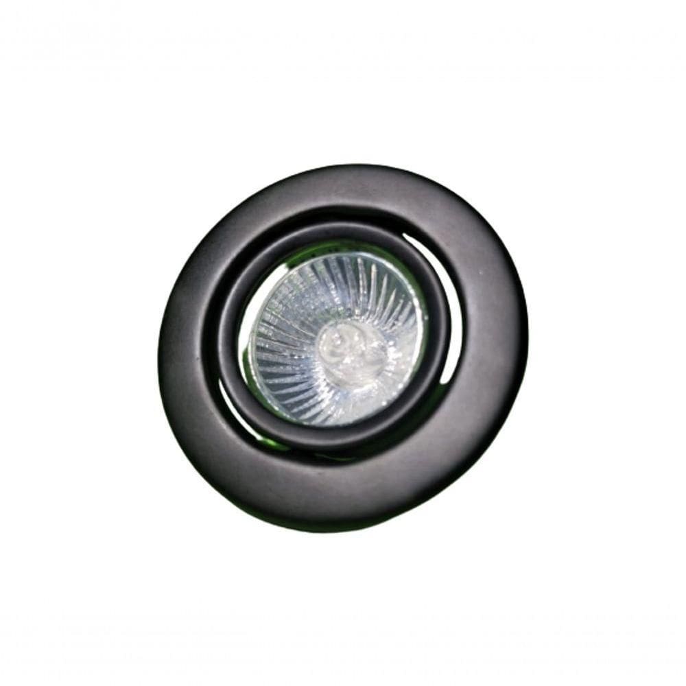 Spot Embutir Movel Redondo Mr16 - Com Lampada Led Cor Produto Preto Cor Da Lâmpada Branco Neutro
