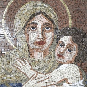 Mosaico Da Nossa Senhora De Shoenstatt Tamanho 180x180cm