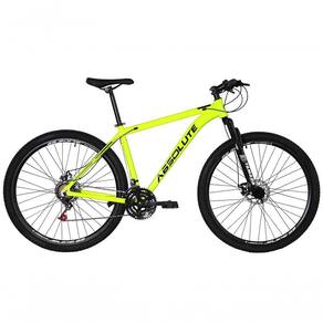 Bicicleta Aro 29 Absolute Nero 4 Alumínio 27v Freio A Disco Mecânico Garfo Com Suspensão - Amarelo Tam.19