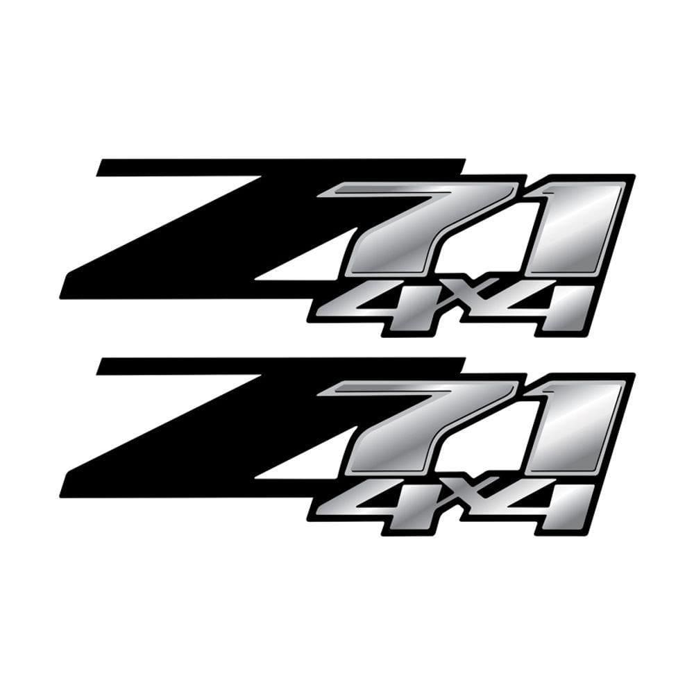 Par De Adesivos Chevrolet Z71 S10 Lateral Preto
