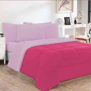 Edredom Malha 100% Algodão Gran Moratta 1 Peça Casal Pink -rosa Bebê