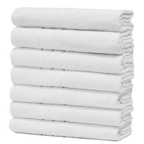 Kit 7 Toalhas Para Salão De Beleza Rosto Felpuda Macia Prata - Branco