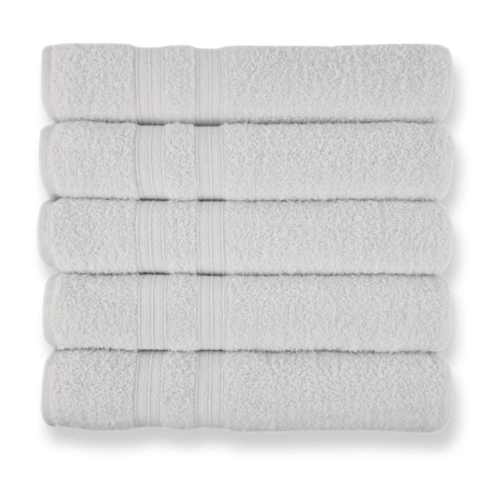 Kit 10 Toalhas Felpuda E Macias 5 Toalhas Banho E 5 Toalhas Rosto 100% Algodão Beka Luxo Branco