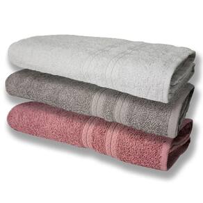 3 Toalhas Super Felpudas Grande E Grossa Algodão 80x150 Br+cz+re